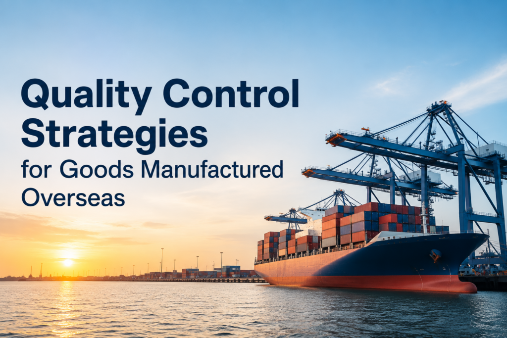 Quality Control Strategies for Goods Manufactured Overseas.